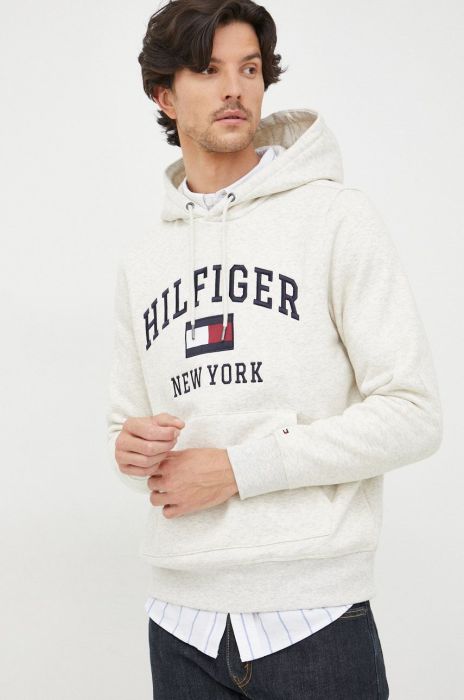 Кофта Tommy Hilfiger чоловіча колір сірий однотонна (2616463)