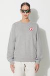 Бавовняна кофта Fjallraven 1960 Logo жіноча колір сірий меланж