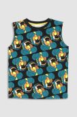 Дитячий бавовняний топ Coccodrillo колір зелений візерунок